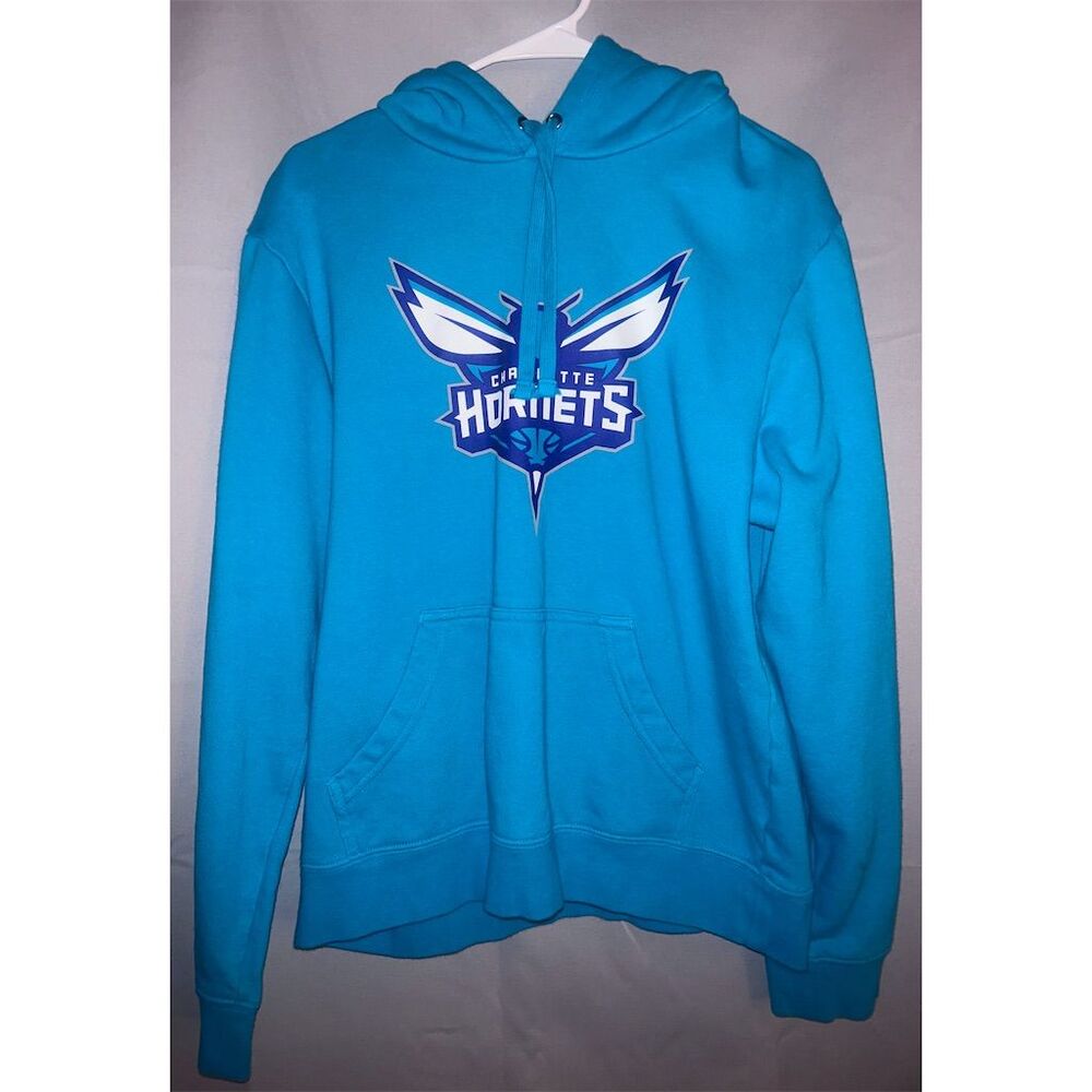 Charlotte Hornets Fanatics Men's Teal Pullover Hoodie Size L